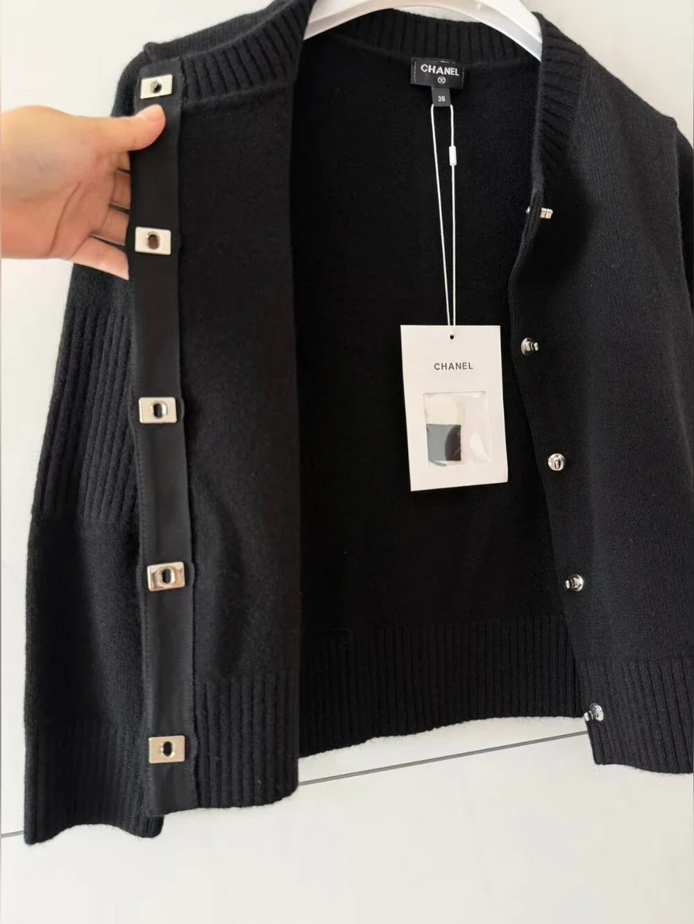 Chanel Black Knit Cardigan